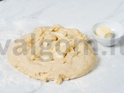 Japonų pieno tostų duona Žingsnis 5