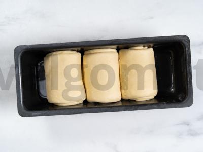 Japonų pieno tostų duona Žingsnis 8