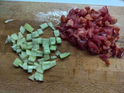 Troškinta kiauliena su daržovėmis keptuvėje Žingsnis 1