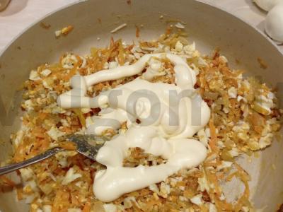 Kepenų ritinys su morkomis Žingsnis 14