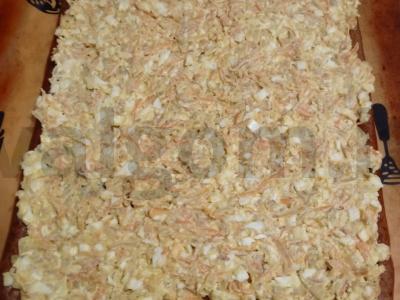 Kepenų ritinys su morkomis Žingsnis 15