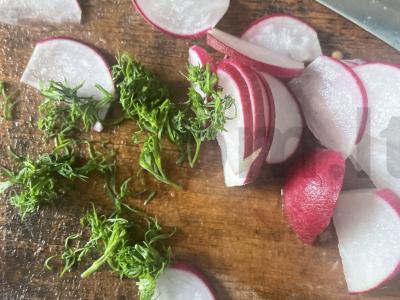 Salotas „Mikadze“ su kukurūzais Žingsnis 3