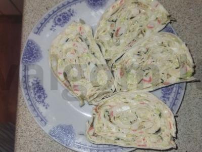 Krabų ritinys pagrindine nuotrauka