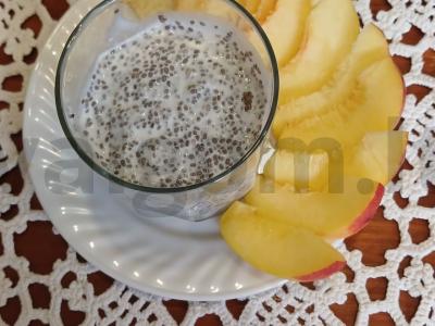 Čia pudingas su nektarinu pusryčiams Žingsnis 3