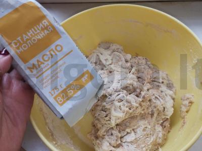 Namų duona su linų sėmenimis Žingsnis 3