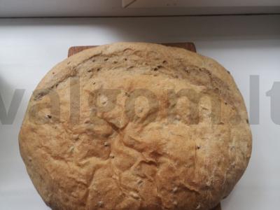 Namų duona su linų sėmenimis Žingsnis 6