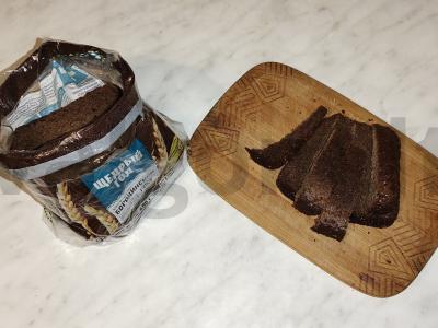 Borodino skrudinta duona su jūros druska ir „A-ly rus“ padažu Žingsnis 3