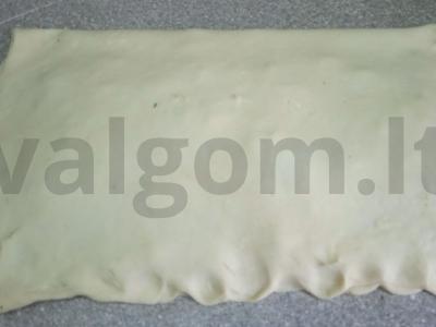 Kruasanai su sūrio dešra, suluguni ir krapais „Pusryčiams“ Žingsnis 4