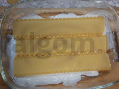 Lasagna su vištienos faršu Žingsnis 7