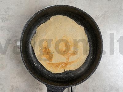 Bananų blynai su avižiniais dribsniais Žingsnis 7