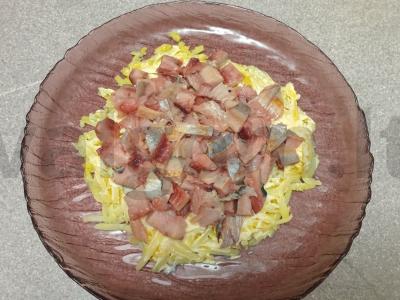 Silkė po šubomis su kiaušiniu, obuoliu ir barbaru Žingsnis 3