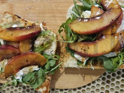 Čiabatta su stracciatella ir persikais Žingsnis 3