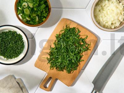 Kotletai su varškės sūriu Žingsnis 1