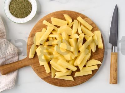 Keptos bulvės su šampinjonais Žingsnis 3