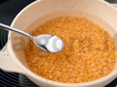 Lęšiai su pomidorais Žingsnis 1