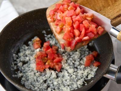 Lęšiai su pomidorais Žingsnis 3