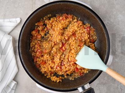 Lęšiai su pomidorais Žingsnis 5