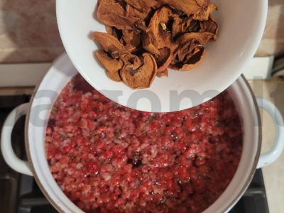 Kvapnus kompotas su džiovintais obuoliais, avietėmis ir cinamonu Žingsnis 1