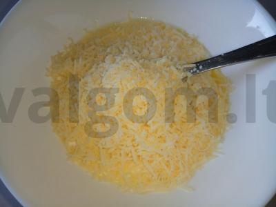 Kepta lašiša grietinės-sūrio tešloje Žingsnis 3