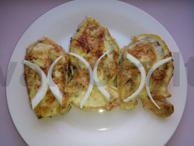 Kepta lašiša grietinės-sūrio tešloje pagrindine nuotrauka