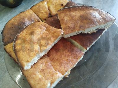 Varškės apkepas su manų kruopomis ir vanilinu Žingsnis 12