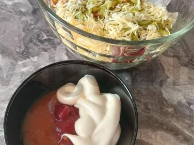 Pica ant paruošto be mielių tešlos Žingsnis 3