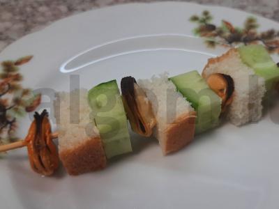 Kanarė su šviežiu agurku ir jūros gėrybėmis Žingsnis 3