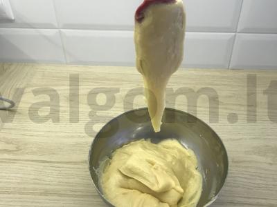 Užkandžių profiteroliai su varškės sūriu Žingsnis 4