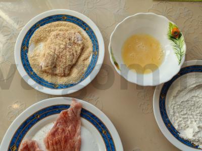 Kiaulienos šnicelis per 20 minučių Žingsnis 6