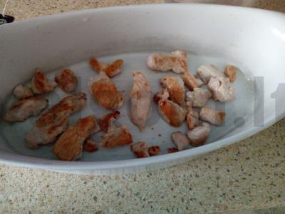 Kalakutų ir žiedinių kopūstų apkepas Žingsnis 4