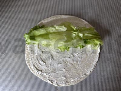 Tortilijos ritinys su lašiša Žingsnis 2