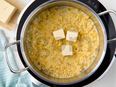 Pšenių košė su moliūgu pieno Žingsnis 5