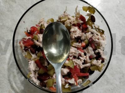 Paprastas salotas su česnako skoniu Žingsnis 6