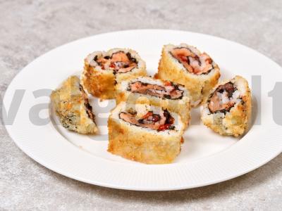 Kepti ritinėliai su lašiša ir raudonąja ikra Žingsnis 8