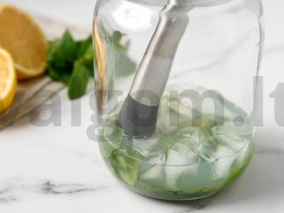 Mėtos limonadas be virimo Žingsnis 4