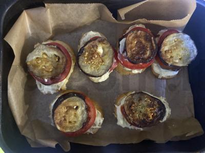 Brusketa su pomidorais ir baklažanais aštriame padaže Žingsnis 10