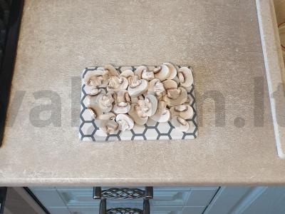 Greita pica su sūriu ir pievagrybiais Žingsnis 2