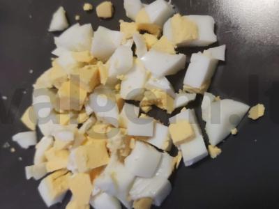 Blynai su porų svogūnais ir kiaušiniu Žingsnis 2