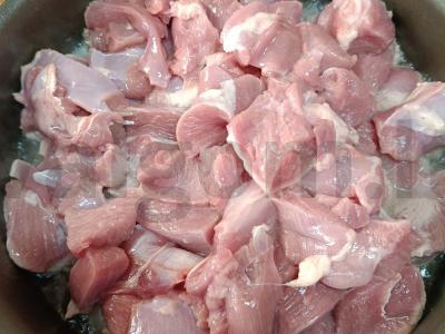 Lęšiai su kalakutienos filė grietinės padaže Žingsnis 3