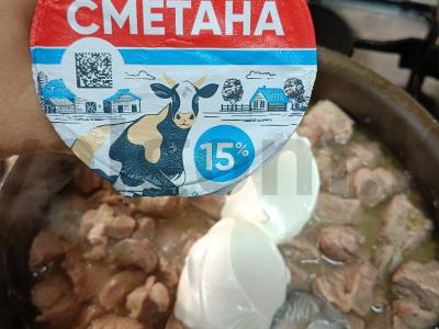 Lęšiai su kalakutienos filė grietinės padaže Žingsnis 6