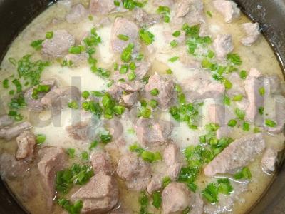 Lęšiai su kalakutienos filė grietinės padaže Žingsnis 8