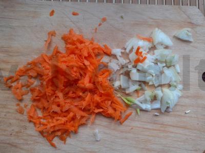 Daržovių salotos su kiaušiniu „Įkvėpimas“ Žingsnis 3