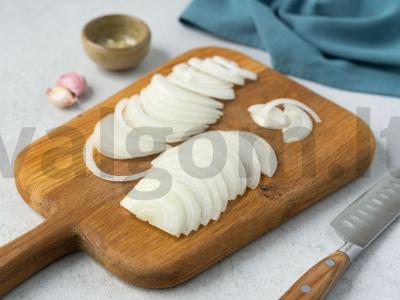 Aštrus daržovių salotas „Nėžinskas“ žiemai Žingsnis 3