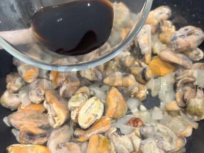 Makaronai su midijomis ir sūriu Žingsnis 7