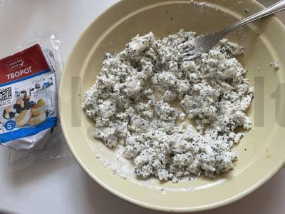 Moliūgų sūrio blynai su vaniliniu cukrumi Žingsnis 3