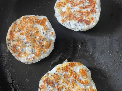 Moliūgų sūrio blynai su vaniliniu cukrumi Žingsnis 6