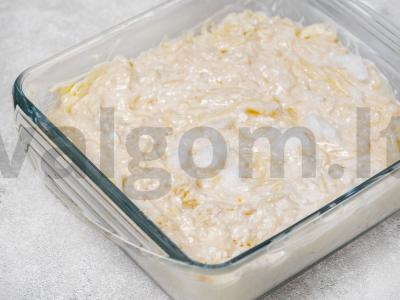 Makaronų apkepas su obuolių uogiene Žingsnis 5