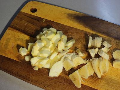 PP varškė su avižiniais dribsniais su bananų-obuolių padažu Žingsnis 5