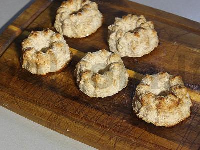 PP varškė su avižiniais dribsniais su bananų-obuolių padažu Žingsnis 8