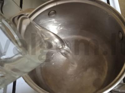 Vaikų vaisių kompotas Žingsnis 1